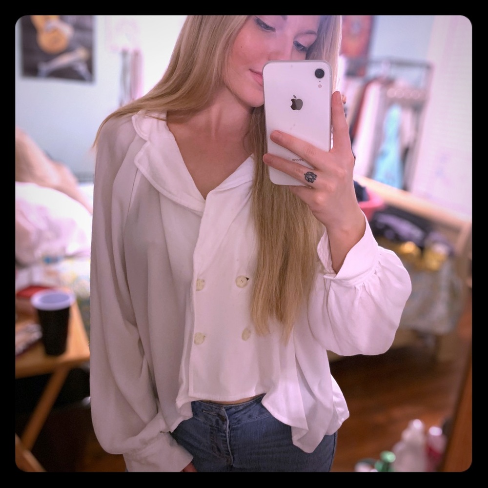 Free People White Top